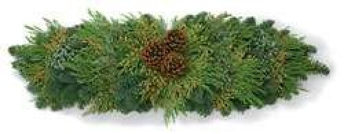 Deluxe Mantle Piece w/ Cones 48"